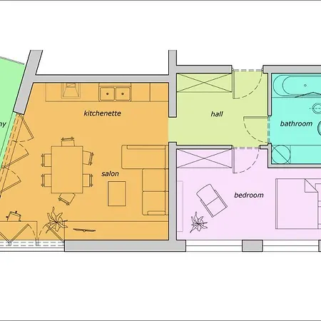 Apartament Bobrzynskiego Kraków